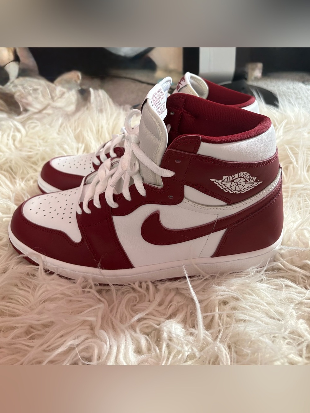 Nike Air Jordan 1 High OG Team Red White Men’s Size 11